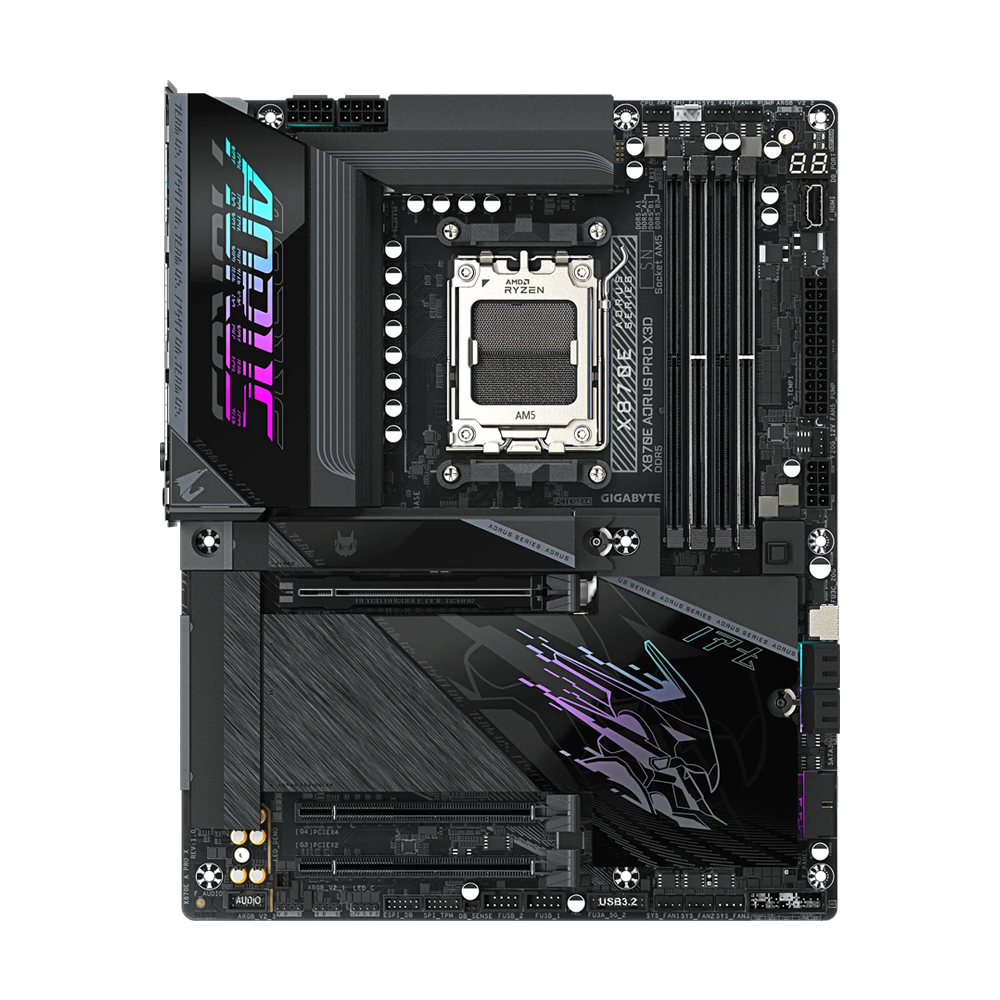 GIGABYTE X870E AORUS PRO X3D Motherboard - Black