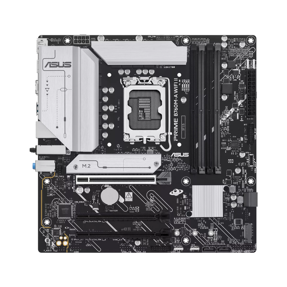 ASUS PRIME B760M-A WIFI II DDR5 Motherboard - Black