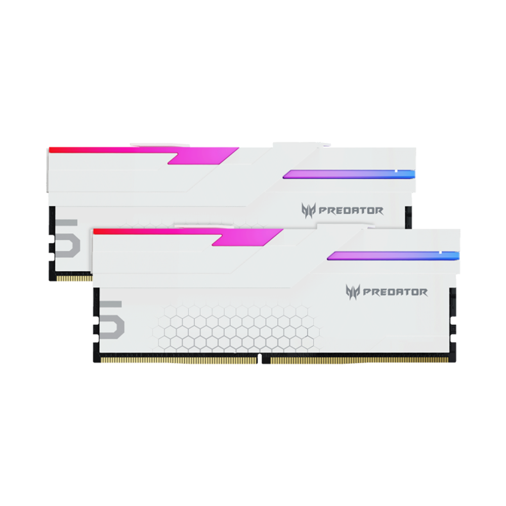 ACER Predator Hermes RGB 32GB (2x16GB) DDR5 6000MHz CL28 Memory - White