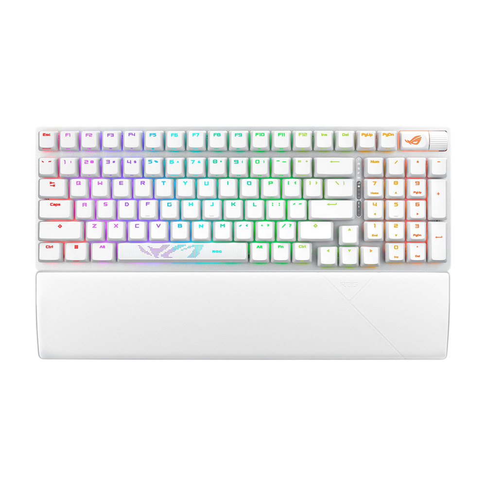ASUS ROG STRIX SCOPE II RGB Wireless Mechanical Gaming Keyboard Arabic - White