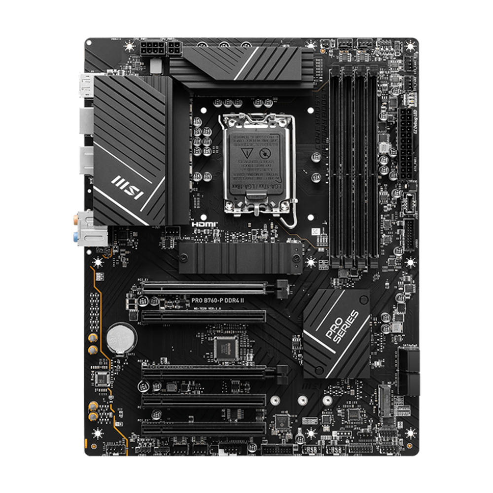 MSI PRO B760-P DDR4 II Motherboard - Black