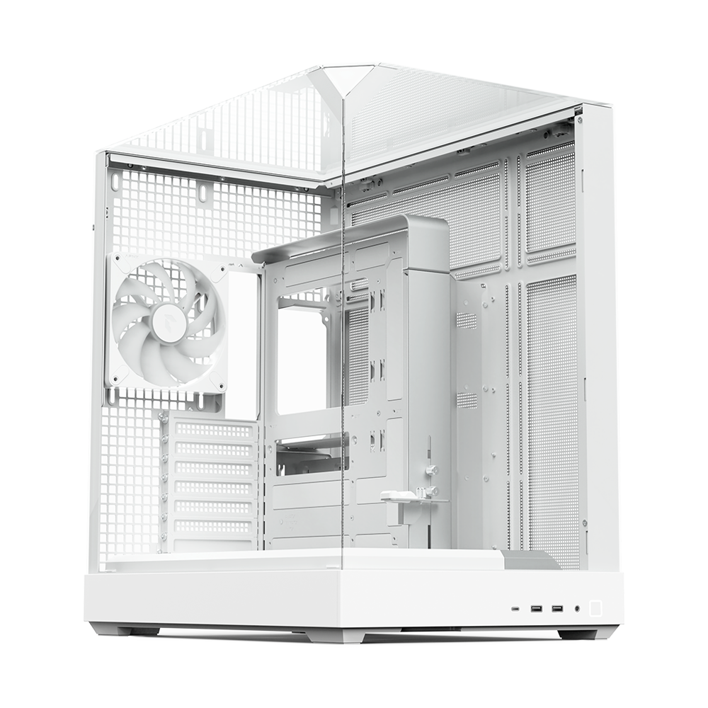 APNX V2 Mid Tower Case - White