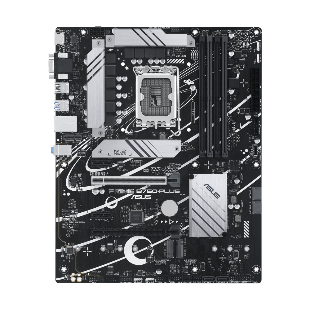 ASUS PRIME B760-PLUS DDR5 ATX Motherboard - Black