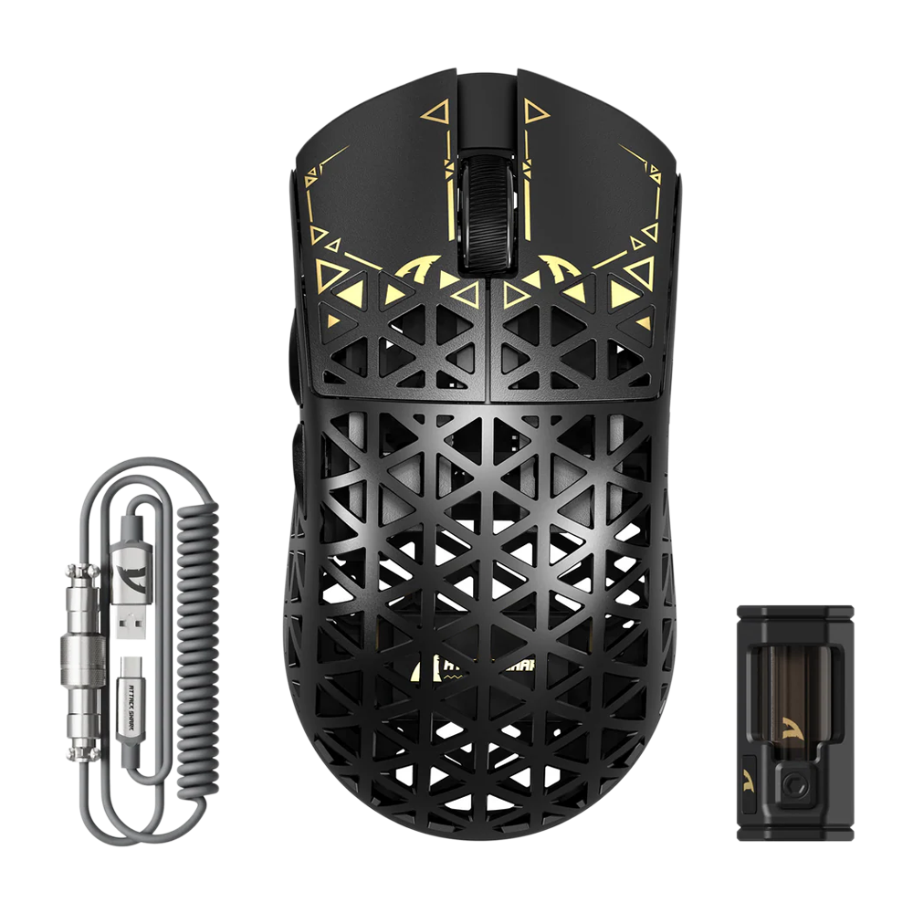 ATTACK SHARK R5 ULTRA PAW3950MAX Carbon Fiber 8K Wireless Gaming Mouse - Black