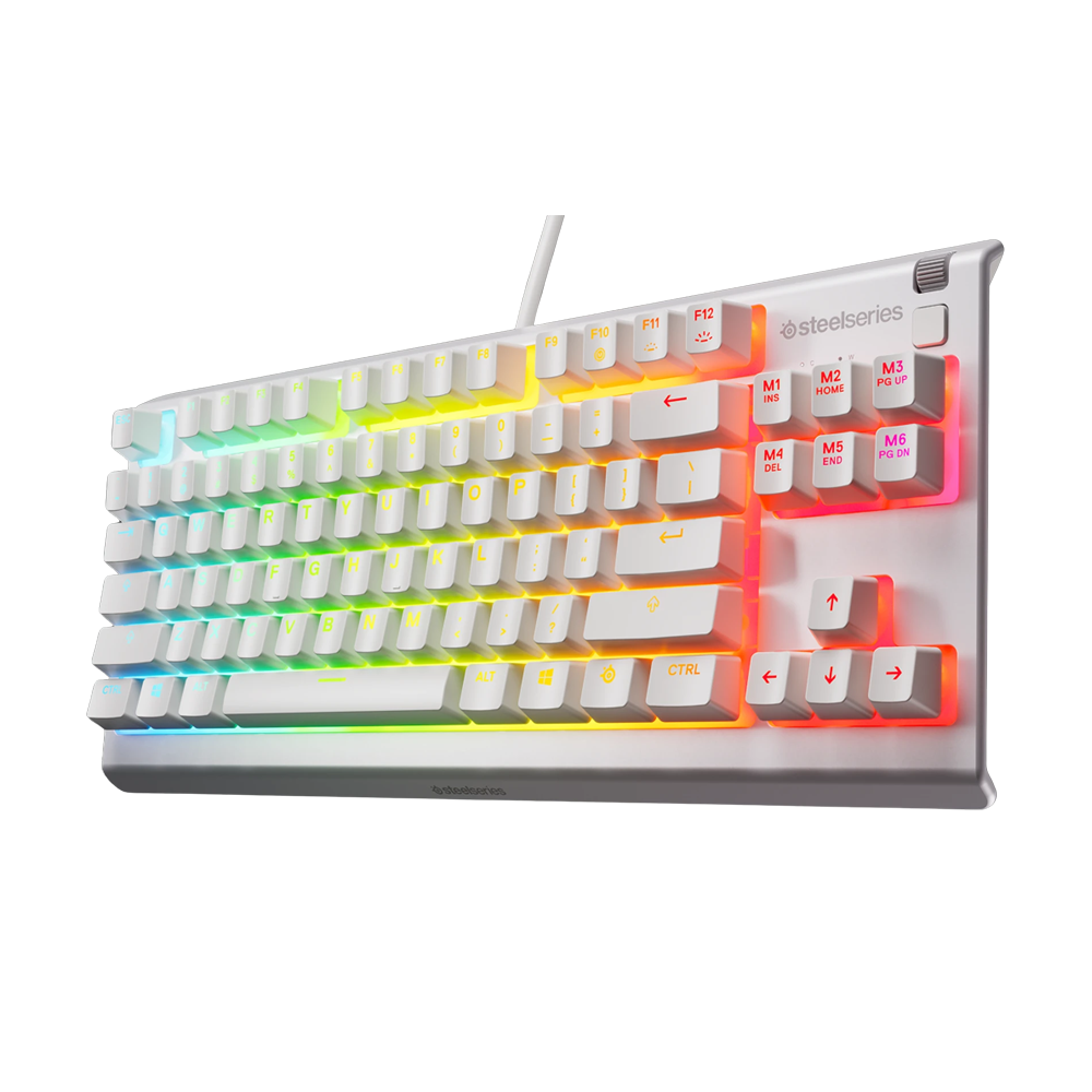STEELSERIES APEX 3 TKL RGB Gaming Keyboard MultiMedia  - White