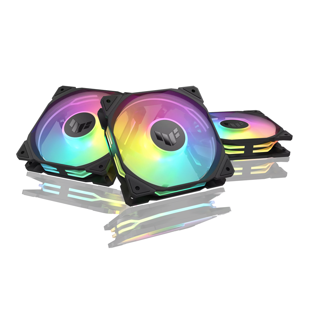 ASUS TUF Gaming TR120 ARGB Reverse Blade Triple Pack Fan - Black