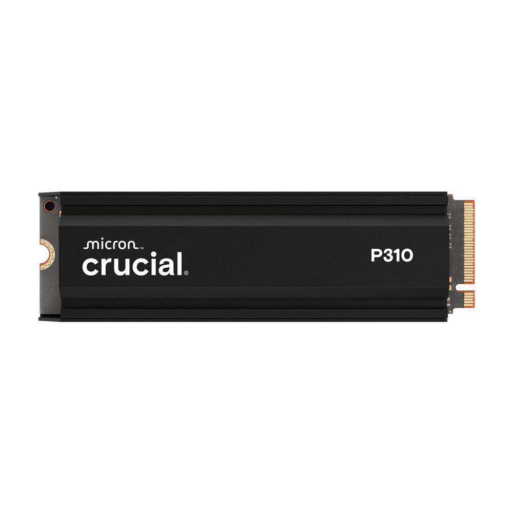 Crucial P310 M.2 2280 GEN 4 NVMe SSD With Heatsink (R:7,100 MB/s W:6,000 MB/s) - 2TB