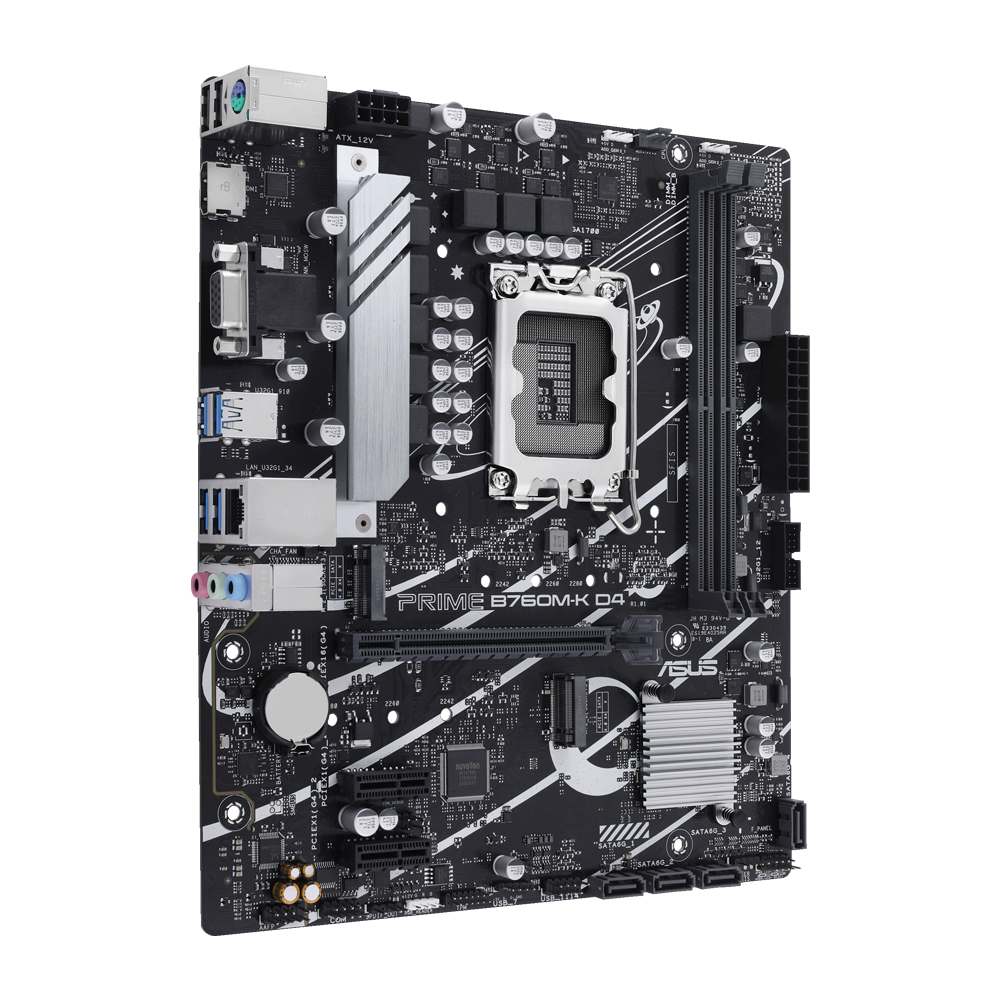 ASUS PRIME B760M-K DDR4 Motherboard - Black