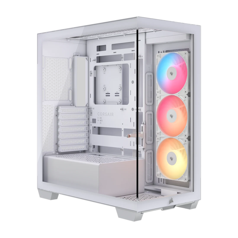 CORSAIR 3500X RS-R ARGB Mid Tower Case - White