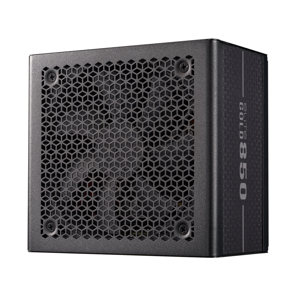 Cooler Master Elite 850W Fully Modular PCIe 5.1 ATX 3.1 80 Plus Gold Power Supply Unit - Black