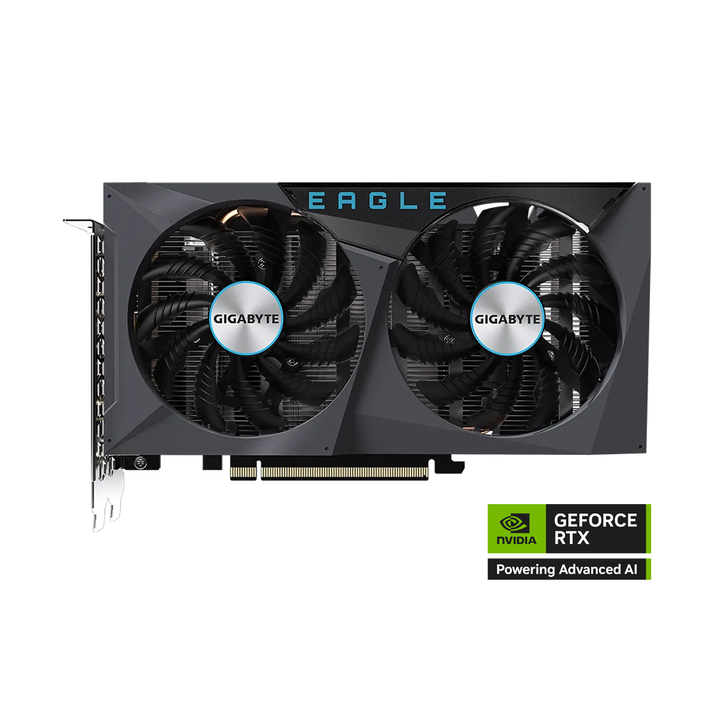 GIGABYTE NVIDIA GEFORCE 3050 EAGLE OC 8GB GDDR6 Graphics Card - Black