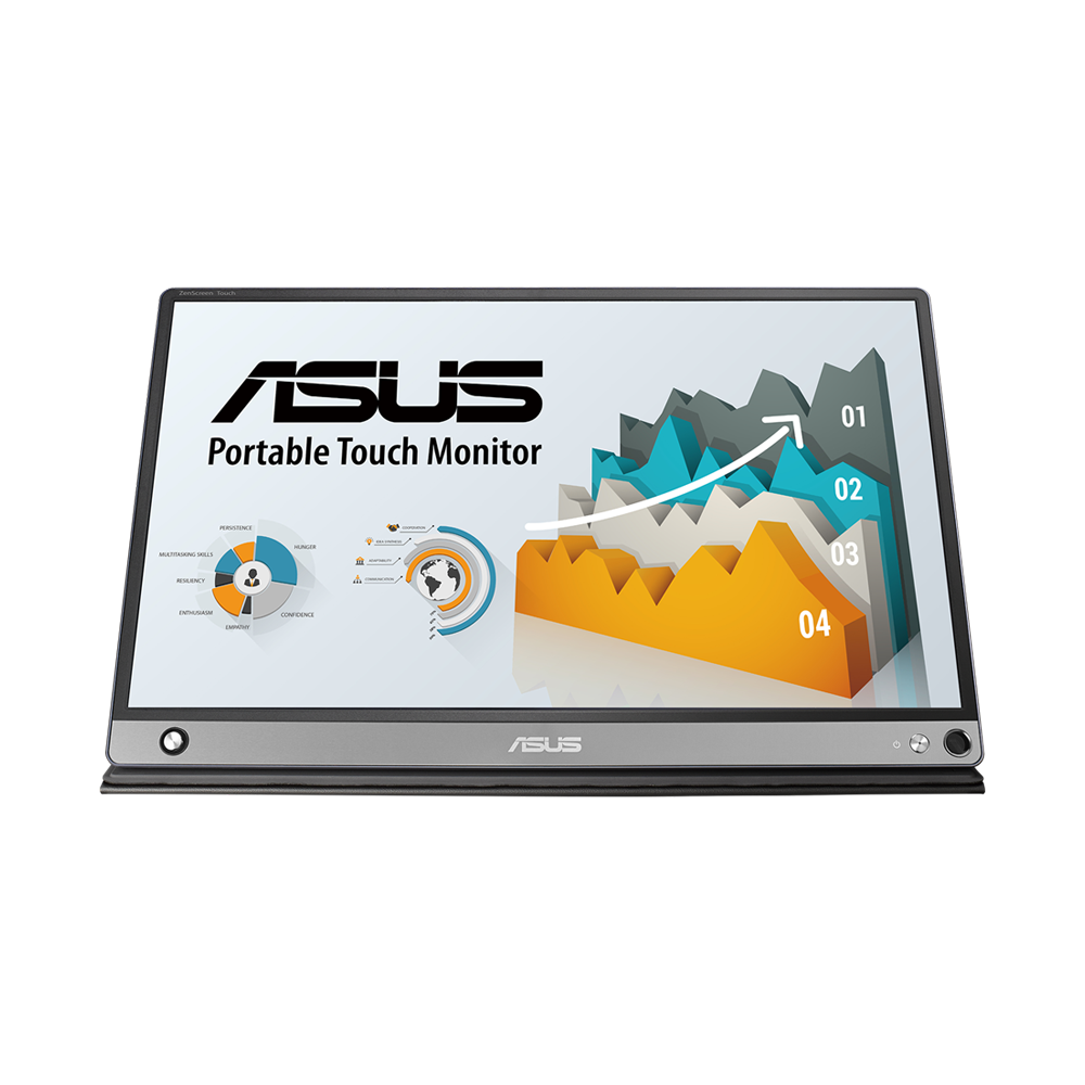 ASUS ZENSCREEN TOUCH MB16AMT 16 Inch 60Hz FHD USB Type-C 5ms IPS Portable Monitor - Black