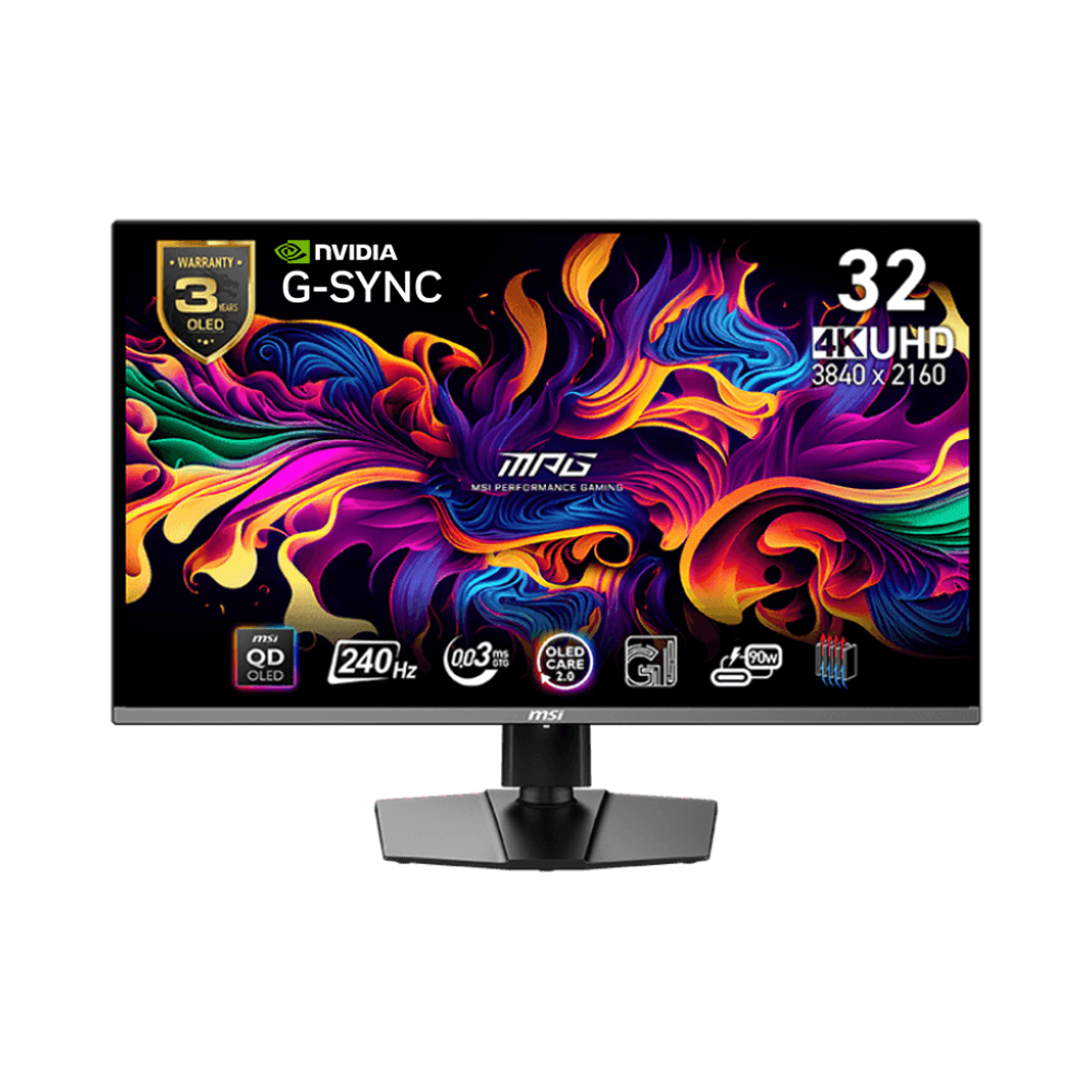 MSI MPG 321URX - 32 Inch 240Hz 4K UHD HDMI 2.1 0.03ms QD-OLED Gaming Monitor - Black