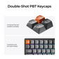 Keychron K2 Max QMK 75% Wireless RGB Mechanical Keyboard (RGB Backlight Aluminum Frame Hot-Swappable) - Black