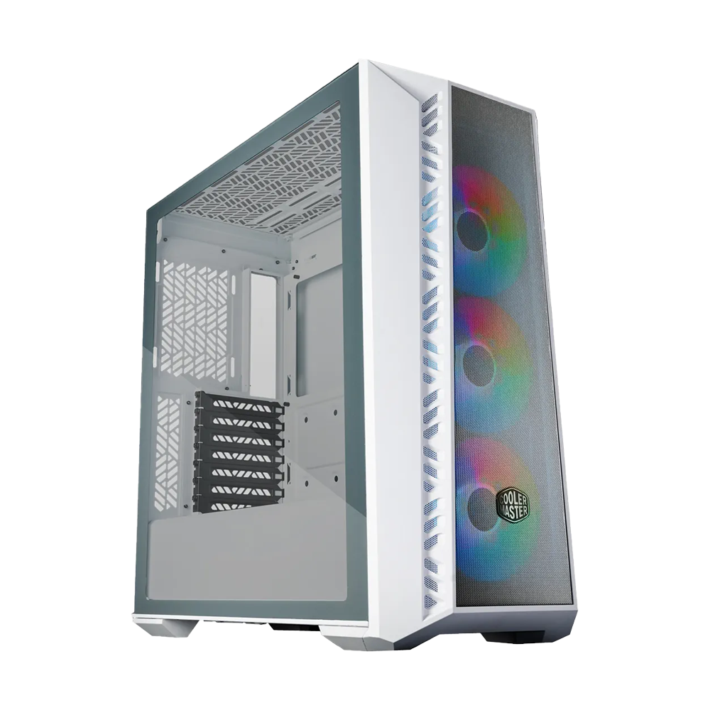 Cooler Master MasterBox MB520 Mesh ARGB ATX Mid Tower Case - White