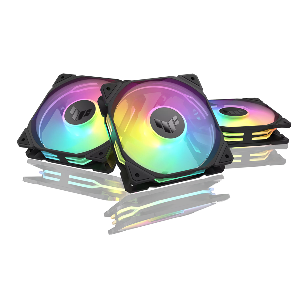 ASUS TUF Gaming TR120 ARGB Triple Pack Case Fan - Black