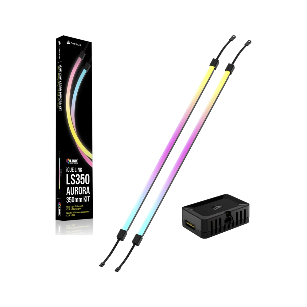 CORSAIR iCUE LINK LS350 Aurora RGB Light Strips - 350mm Kit