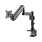 GAMEON Pole Mounted Aluminum Heavy Duty Spring Assisted Single Monitor Arm