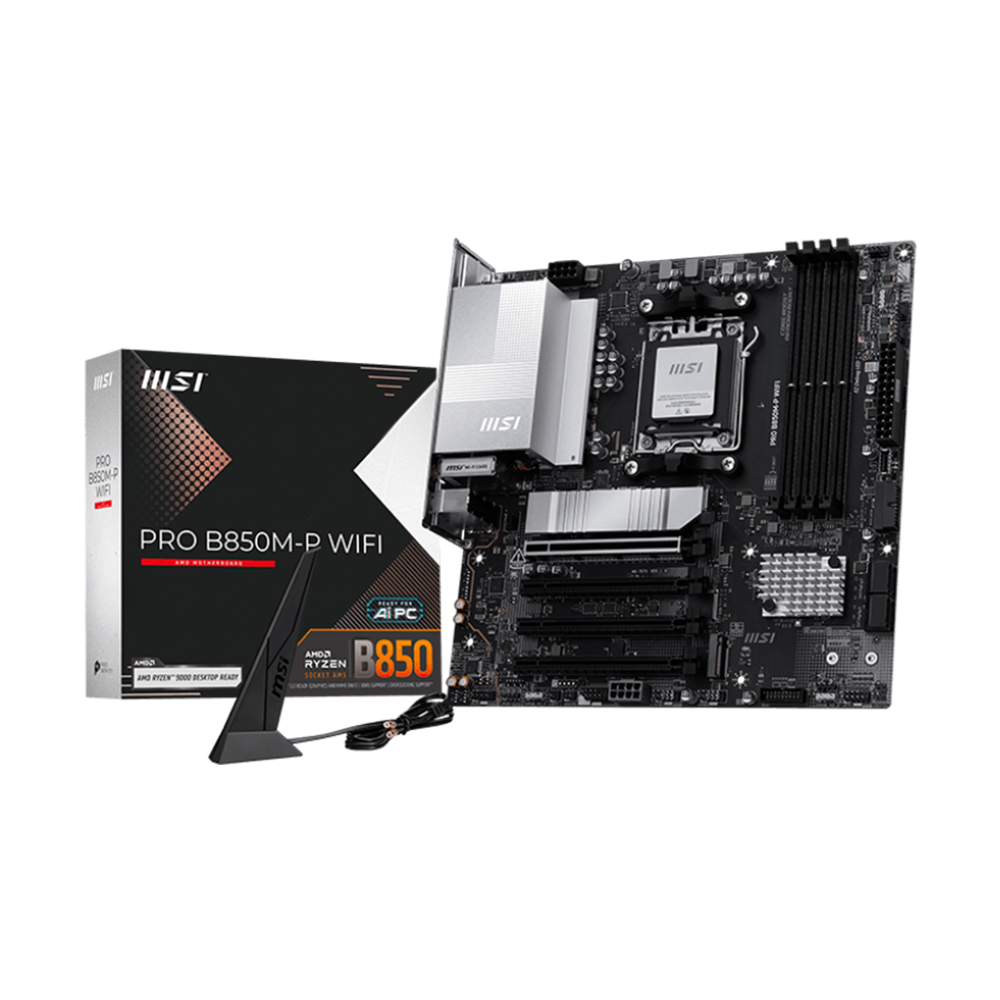 MSI PRO B850M-P WIFI DDR5 Motherboard - Black