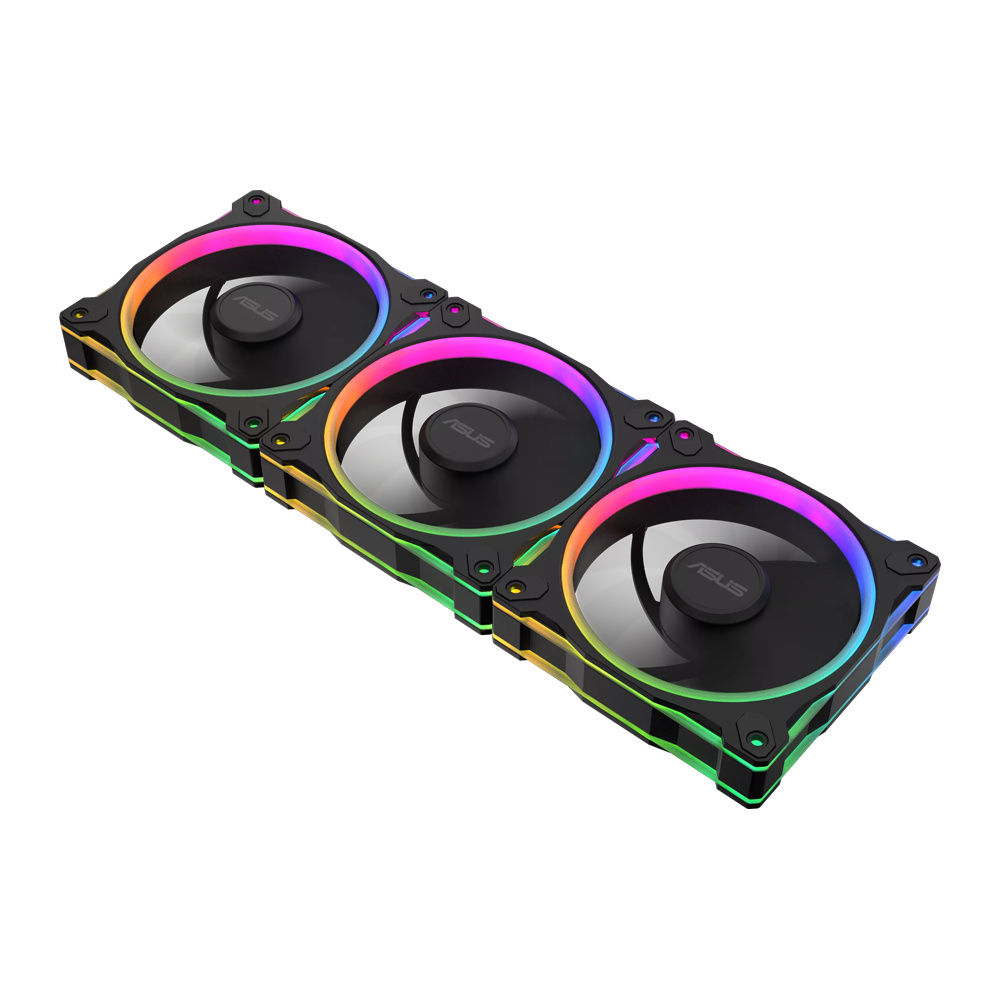 ASUS Prime MR120 ARGB Reverse Fan Triple Pack - Black