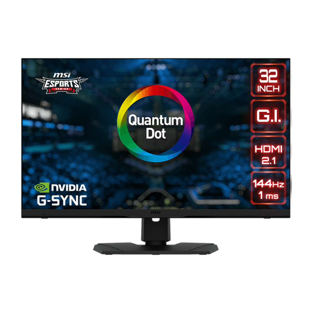 MSI Optix MPG321UR-QD - 32 Inch UHD 144Hz HDMI 2.1 IPS Gaming Monitor - Black
