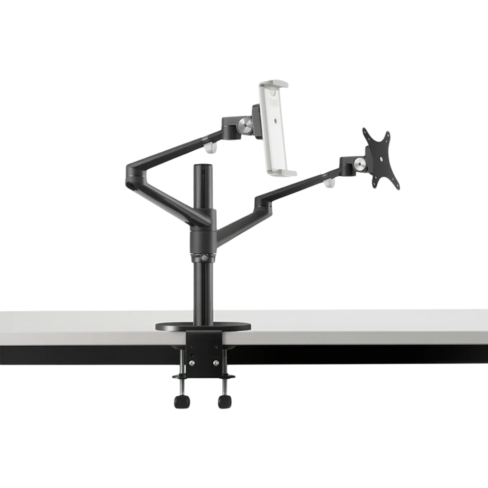 Gamvity Height Adjustable Universal Tablet and Laptop Mount Monitor Stand Arm OL-3T - Black