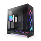 NZXT H9 Flow RGB+ (2025) Dual-Chamber Mid Tower Case With RGB Fans & Control Hub - All Black