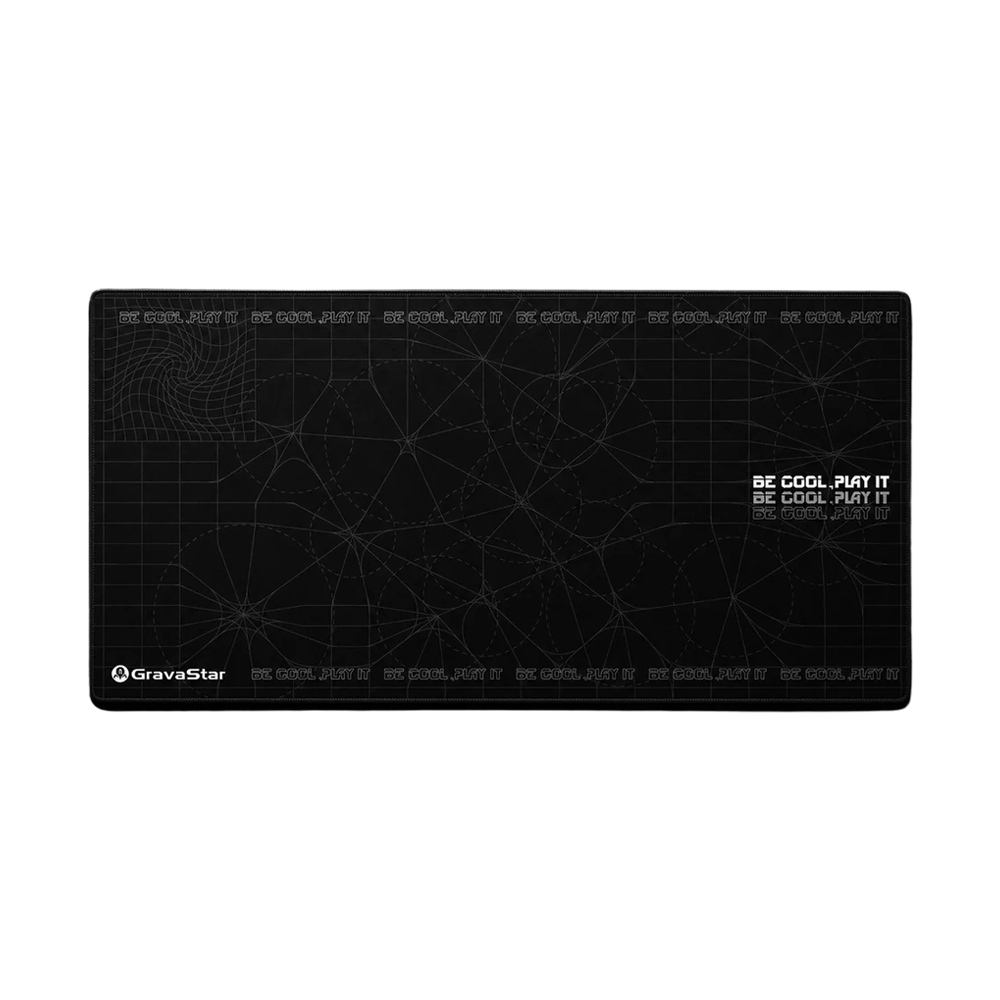 GravaStar 80x40 CM Gaming Waterproof Non Slip Mouse pad - Black