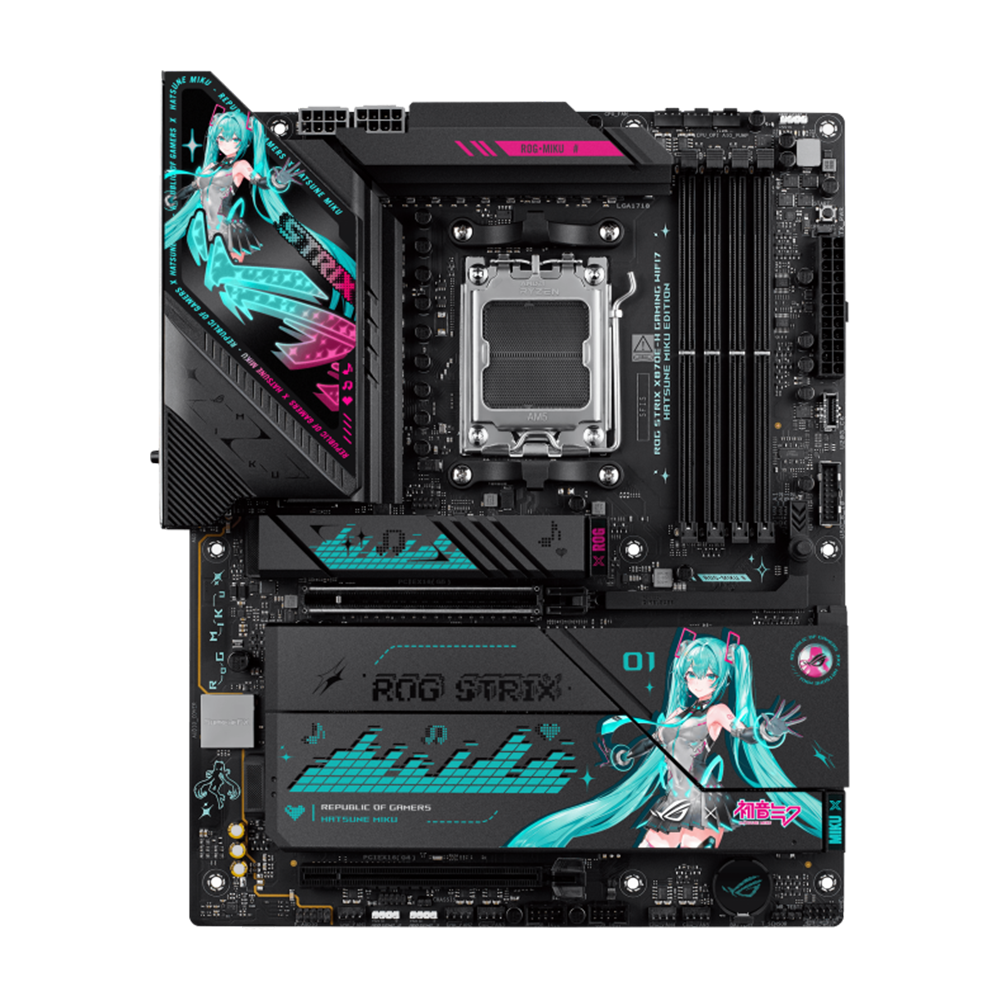 ASUS ROG STRIX X870E-H GAMING WIFI7 HATSUNE Miku Edition DDR5 Motherboard