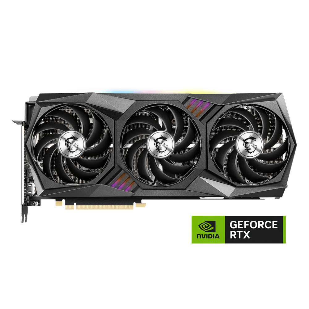 MSI NVIDIA GEFORCE RTX 3080 GAMING Z TRIO 12GB LHR GDDR6X Graphics Card - Black