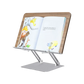 Gamvity Modern Ergonomic Adjustable Acrylic Book & Laptop Stand – Foldable & Portable