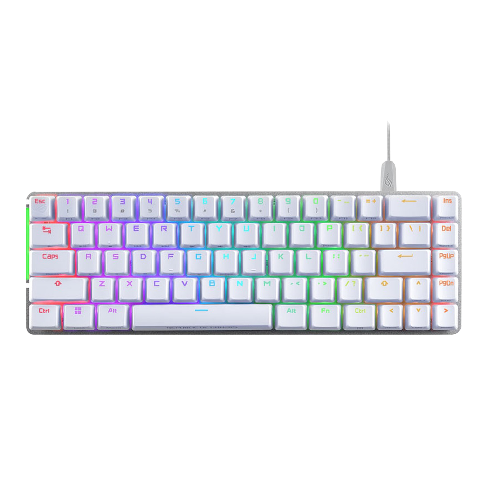 ASUS ROG FALCHION ACE RGB Wired 65% Red Switch Mechanical Gaming Keyboard - White