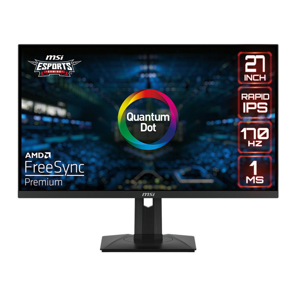 MSI G274QPF-QD 27 Inch IPS 170Hz 1ms Gaming Monitor - Black