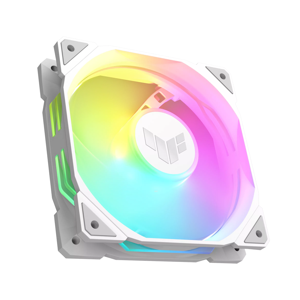 ASUS TUF Gaming TR120 ARGB Reverse Single Pack Case Fan - White