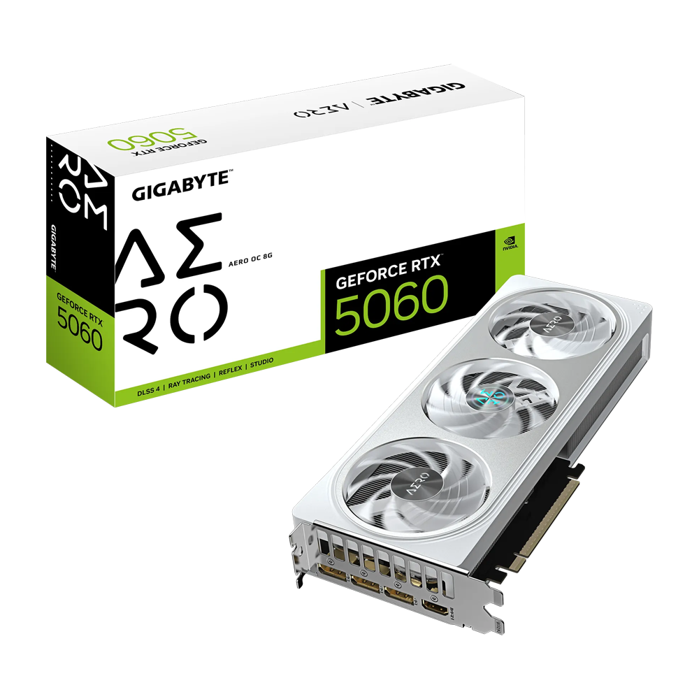GIGABYTE Nvidia GeForce RTX 5060 AERO OC 8GB Graphics Card