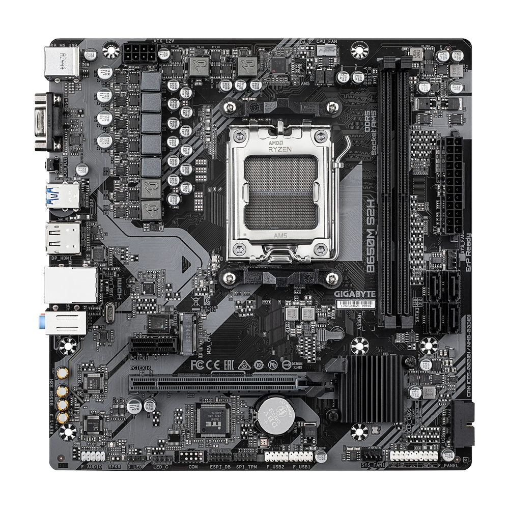 GIGABYTE B650M S2H 1.3 DDR5 Motherboard - Black