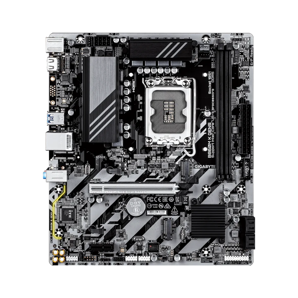 GIGABYTE B860M K GEN5 DDR5 Motherboard - Black