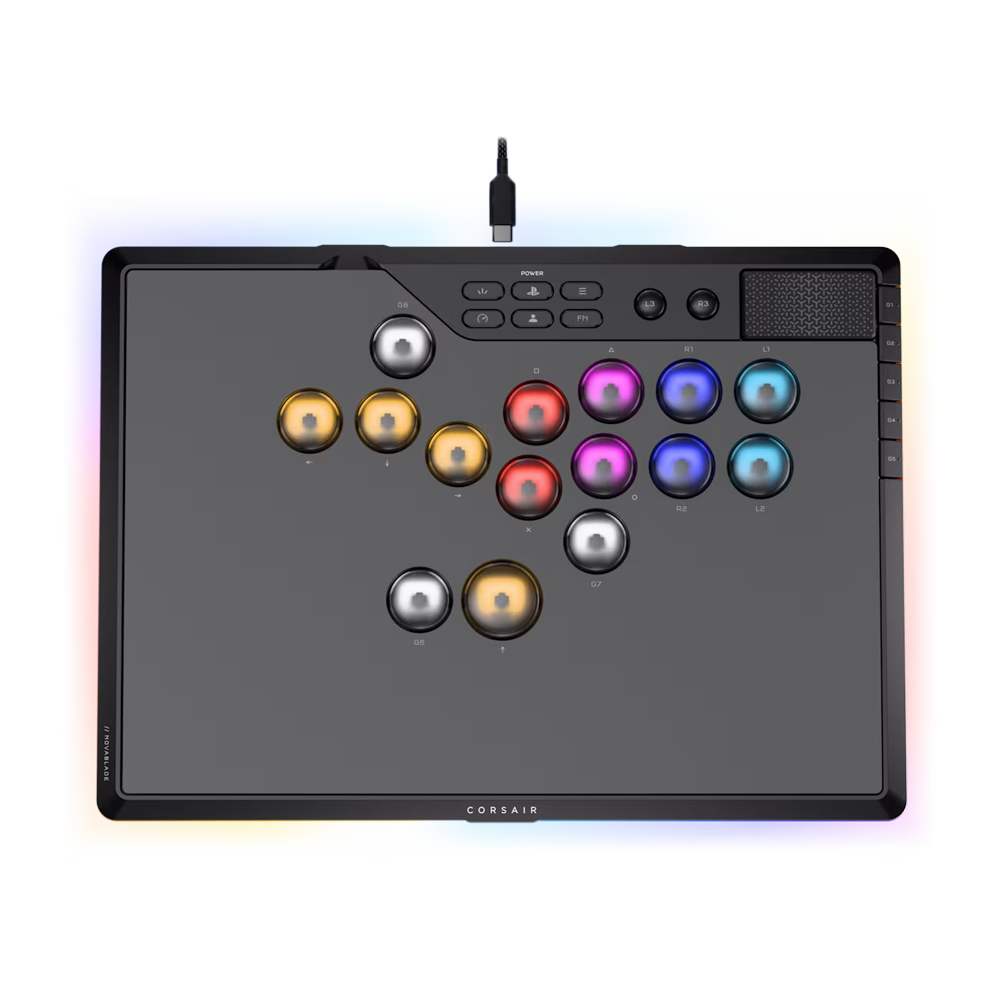 CORSAIR Novablade Pro Wirless  Hall Effect Leverless Fighting Game Controller - Black