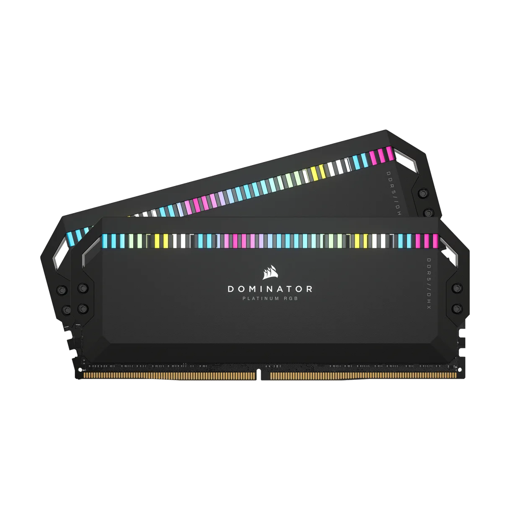 Corsair DOMINATOR PLATINUM RGB 32GB (2x16GB) DDR5 DRAM 5600MHz C36 Memory Kit - Black