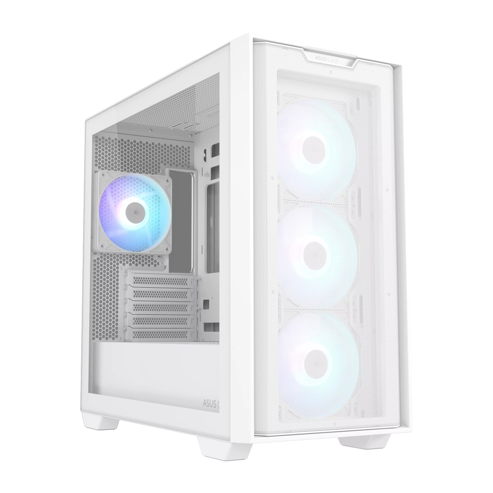 ASUS A21 Plus ARGB Micro ATX Case - White