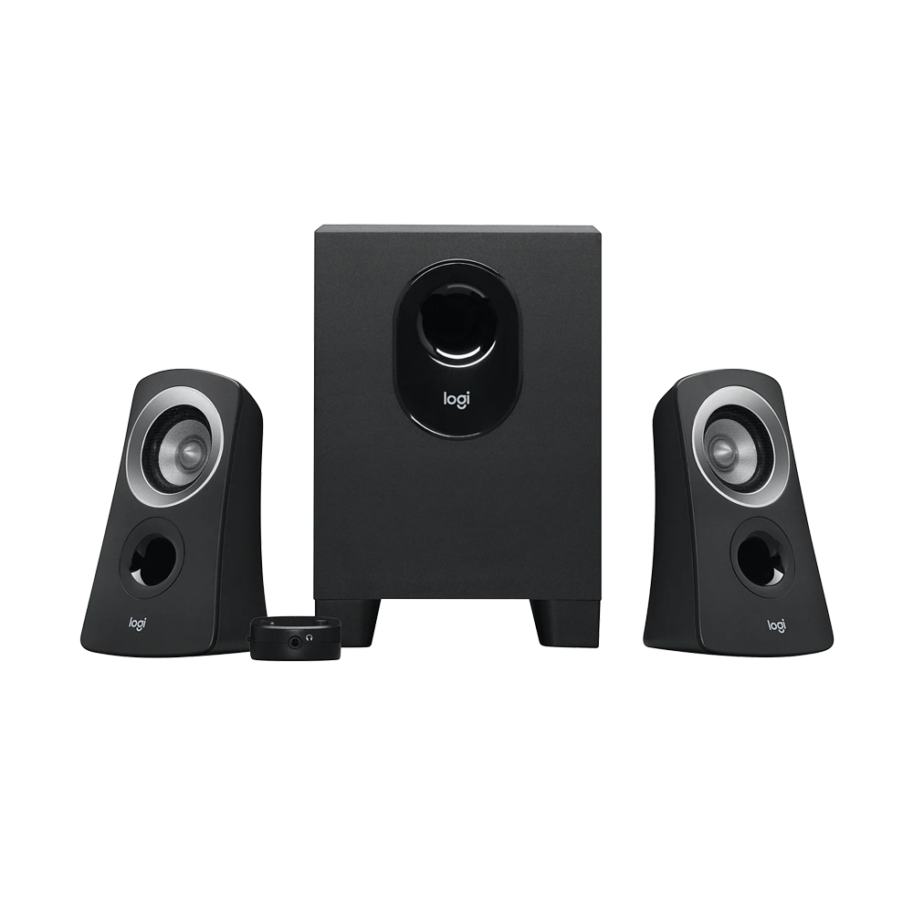 LOGITECH Z313 Speaker System With Subwoofer - Black