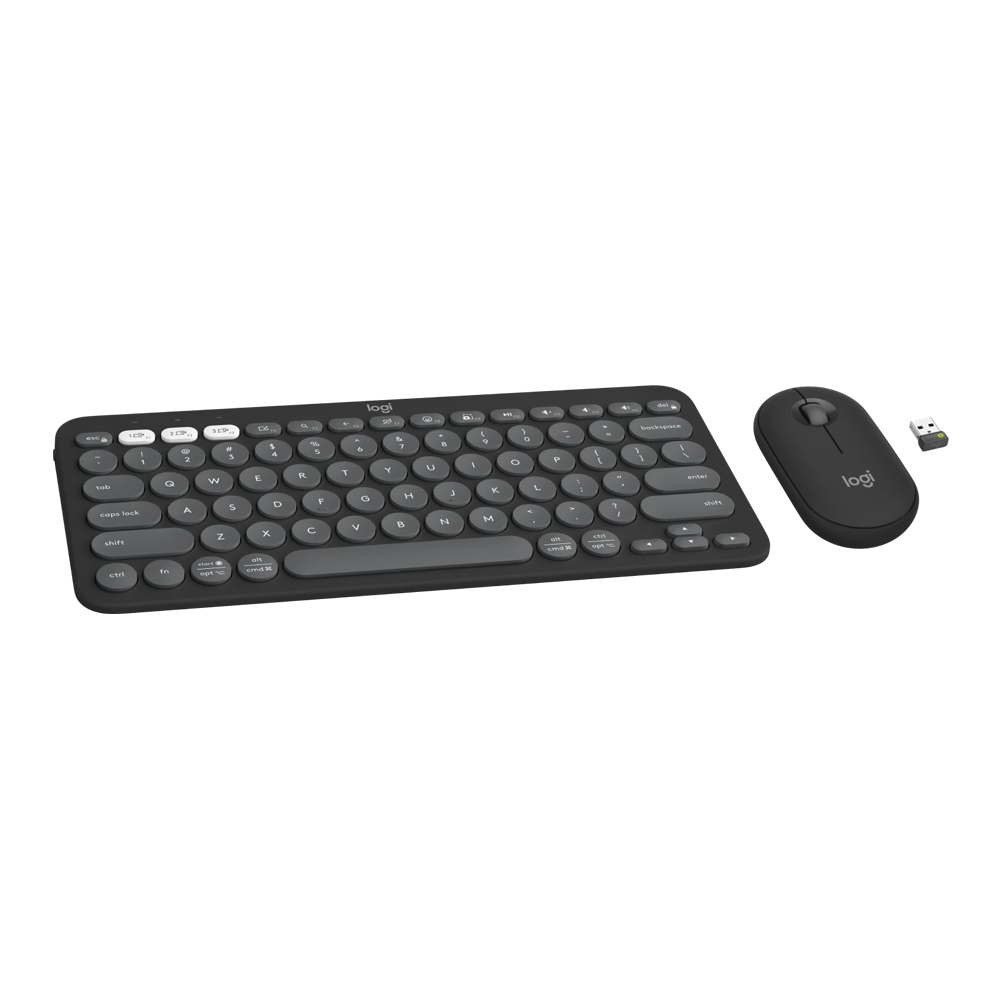 LOGITECH Pebble 2 Keyboard Mouse Combo - Tonal Graphite (Eng/Arb)