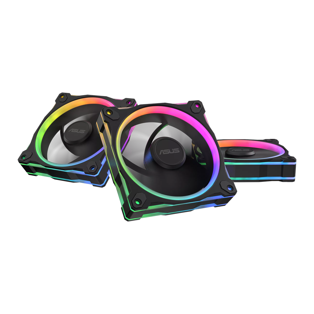 ASUS Prime MR120 ARGB Triple Pack Fan - Black