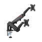 GAMEON Dual Monitor Arm Stand And Mount - Black