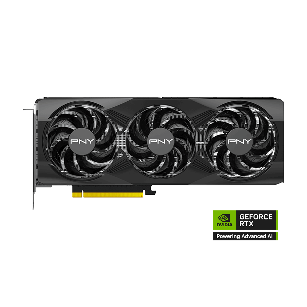 PNY Nvidia GeForce RTX 5070 12GB Overclocked Triple Fan Graphics Card - Black