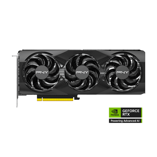 PNY Nvidia GeForce RTX 5070 12GB Overclocked Triple Fan Graphics Card - Black