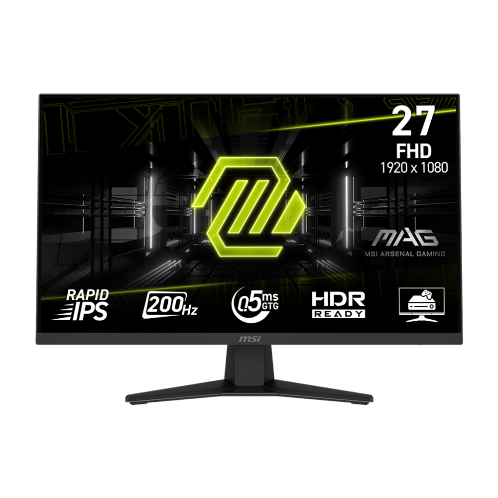 MSI MAG 274F - 27 Inch FHD 200Hz HDMI 0.5ms IPS Gaming Monitor - Black