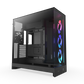 NZXT H9 Flow RGB (2025) Dual-Chamber Mid Tower Case With RGB Fans - All Black