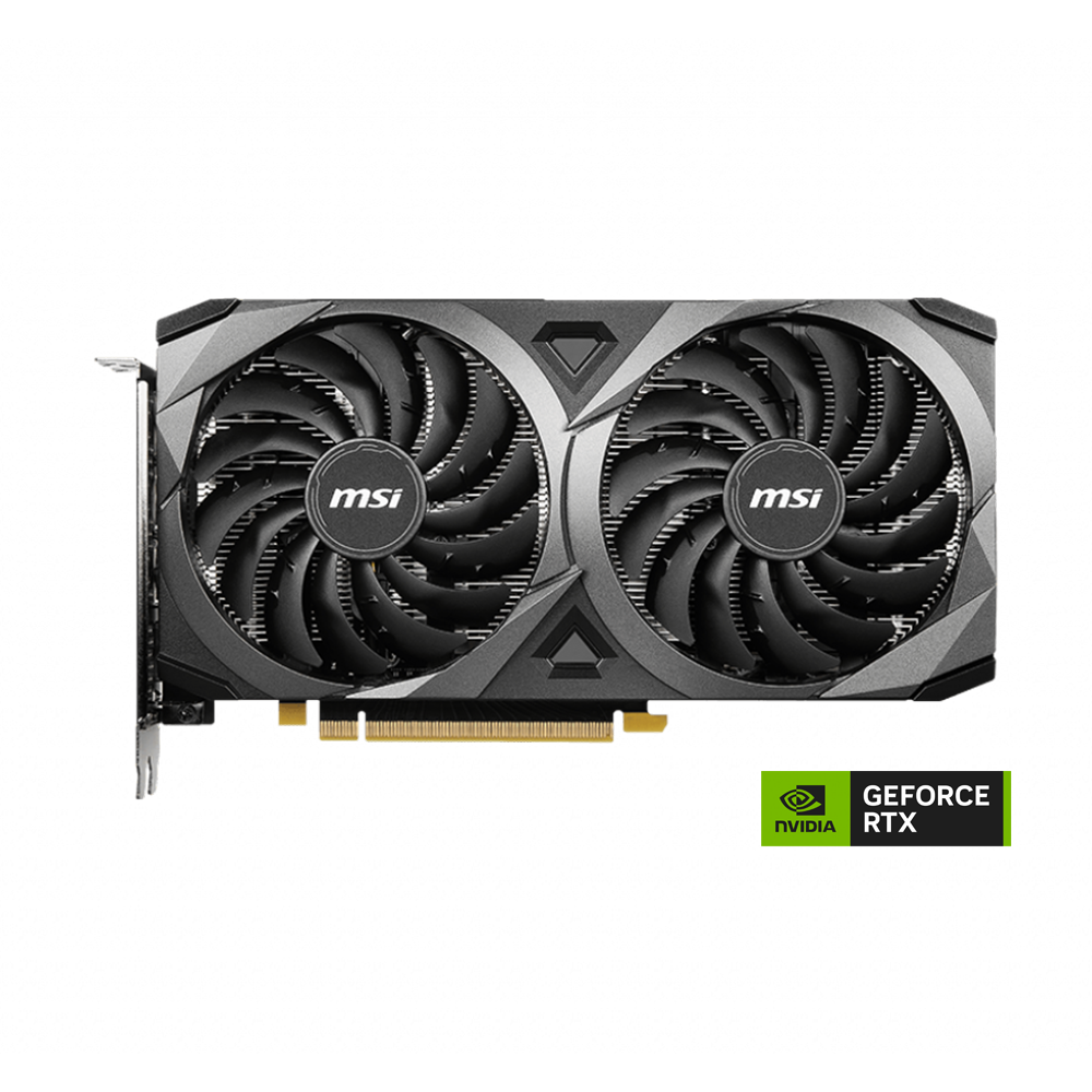 MSI Nvidia GeForce RTX 3050 VENTUS 2X 8G OC Graphics Card - Black
