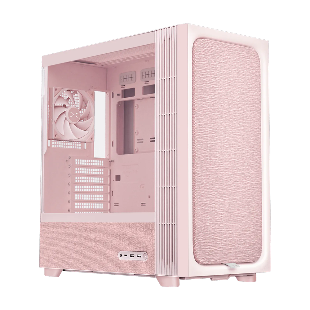 TRYX FLOVA F50 Mid Tower ATX Case - Pink